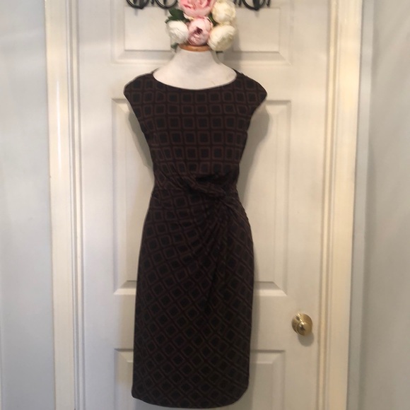 Black & Brown Ralph Lauren Sleeveless Dress - Picture 1 of 7